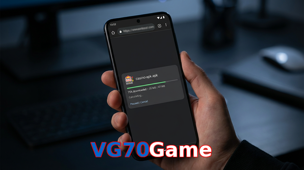 Main screen of VG70Game apk page for PK players